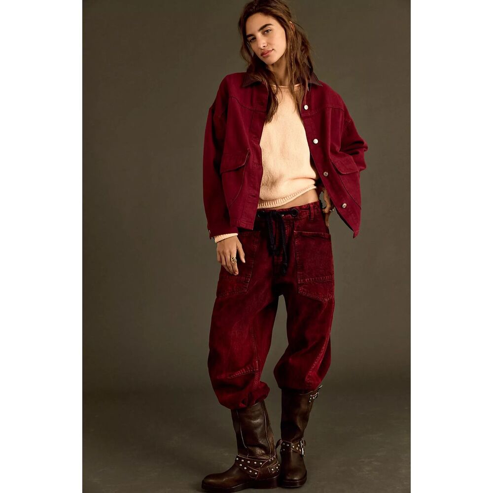Free People We The Free Moxie Pull-On Barrel Jeans